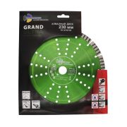 Диск алмазный отрезной сегмент турбо Grand hot press 230х22.23мм TRIO-DIAMOND GTS736