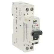 Выключатель автомат диф тока 1P+NP C32 30мА тип AC (18мм) АВДТ B06S ARMAT IEK AR-B06S-1N-C32C030