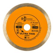 Диск алмазный отрезной по керамограниту 76х10мм TRIO-DIAMOND UTE500