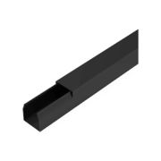 Кабель-канал черный 2-й замок в п/э 15х10 мм (144 м/уп) Промрукав PR03.0209