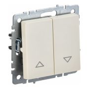 Механизм выключателя жалюзи СП BRITE ВС10-1-5-БрКр 10А беж. IEK BR-V15-0-10-K10