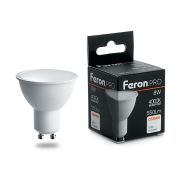 Лампа светодиодная Feron.PRO LB-1608 GU10 8W 4000K Feron 38093