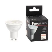 Лампа светодиодная Feron.PRO LB-1607 GU10 7W 4000K 110гр. Feron 38183