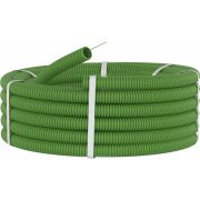 Труба гофр. ПВХ гибкая легкая d20мм с протяжкой зел. (уп.100м) DKC 91920G