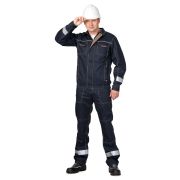 Костюм мужской «Техно» для защиты от мех. возд. и ОПЗ синий /куртка+полукомбинезон /112-116/170-176/