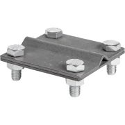 Зажим универсальный полоса-прут П-40 (4 отверстия пластина 70х70мм) HZ EKF LP-55922